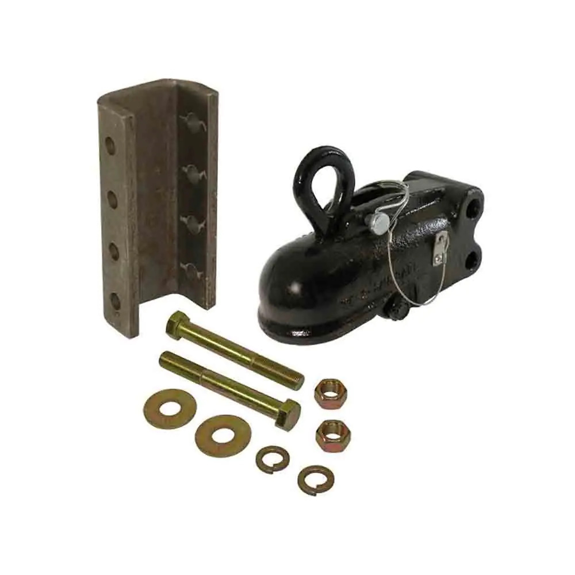 Wallace Forge, Easy-Lock 2-5/16 Inch Coupler with 3-Position Channel, 20K Capacity, Grade 8 Hardware, 2-7/8 inch Wide Channel, Model# 25160-3KIT